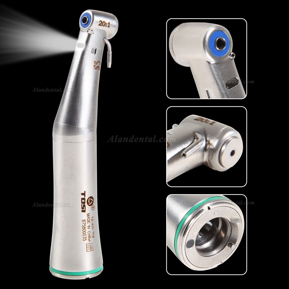 TOSI TX-414-758 20:1 Fiber Optic Contra Angle Handpiece